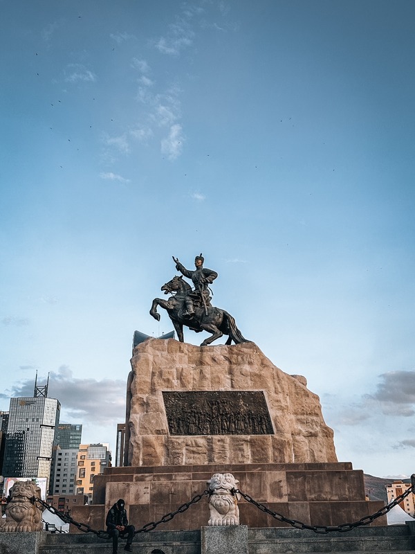 Genghis Khan statue Parliament