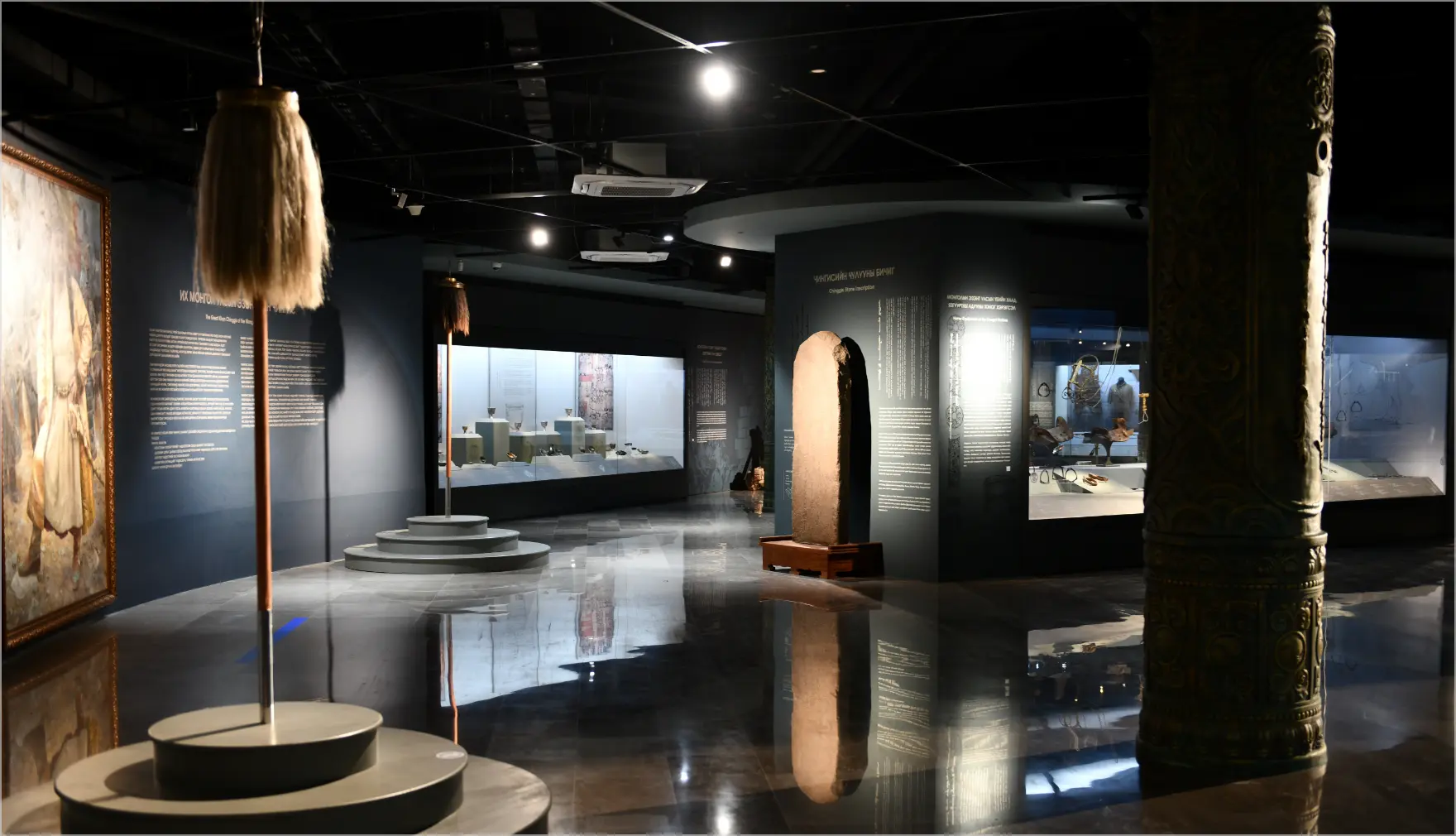 Mongol Empire artifacts display